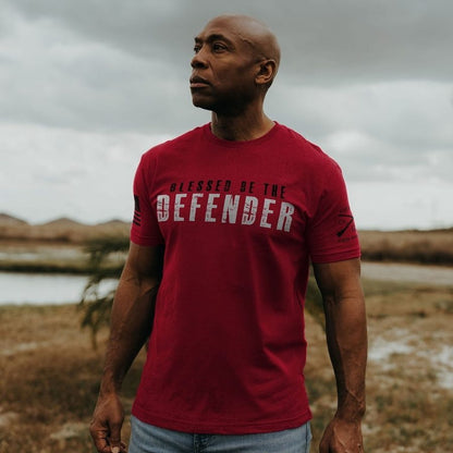 Grunt Style Blessed Be The Defender T-Shirt - Red