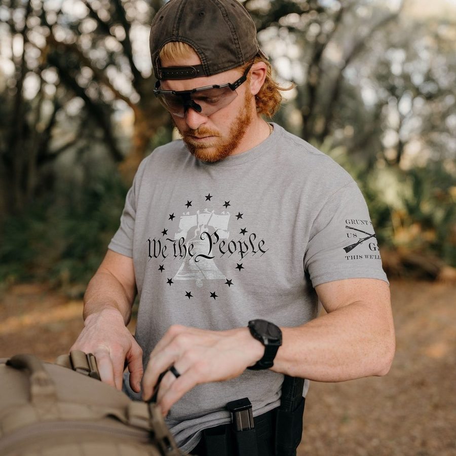 Grunt Style We The People T-Shirt - Dark Heather Gray