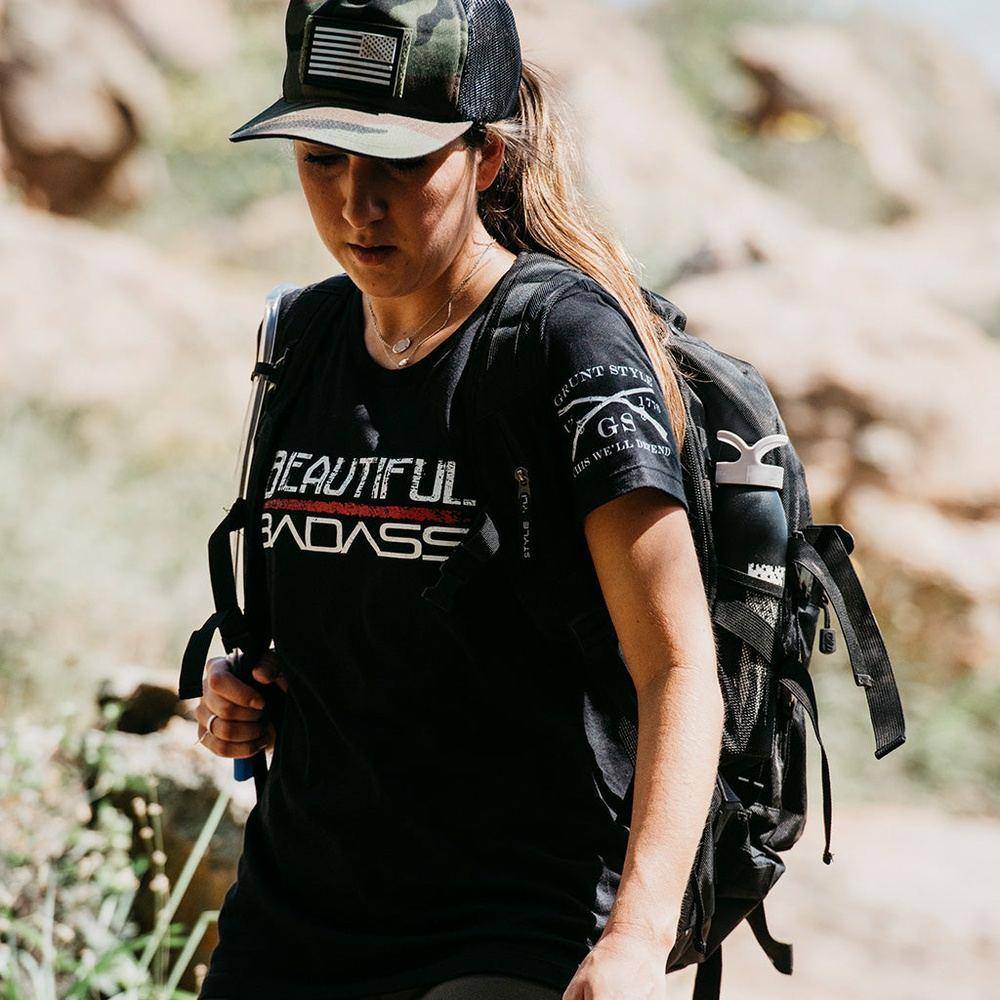 Grunt Style Patriotic Tops for Women | Beautiful Badass Tee