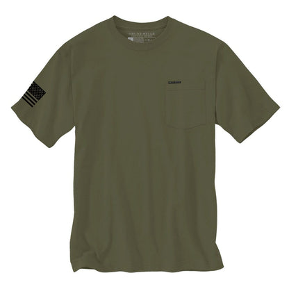 Grunt Style Basic Heavyweight Pocket T-Shirt - Military Green