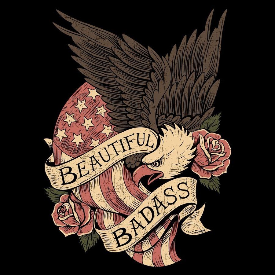 Grunt Style Women's Beautiful Badass Revolution Flowy Tank - Black