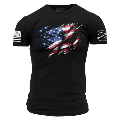Grunt Style Still Standing - American Flag Shirt