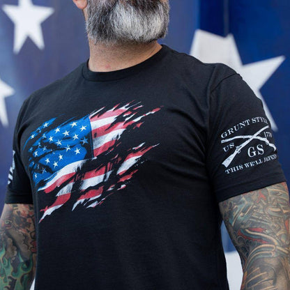 Grunt Style Still Standing - American Flag Shirt
