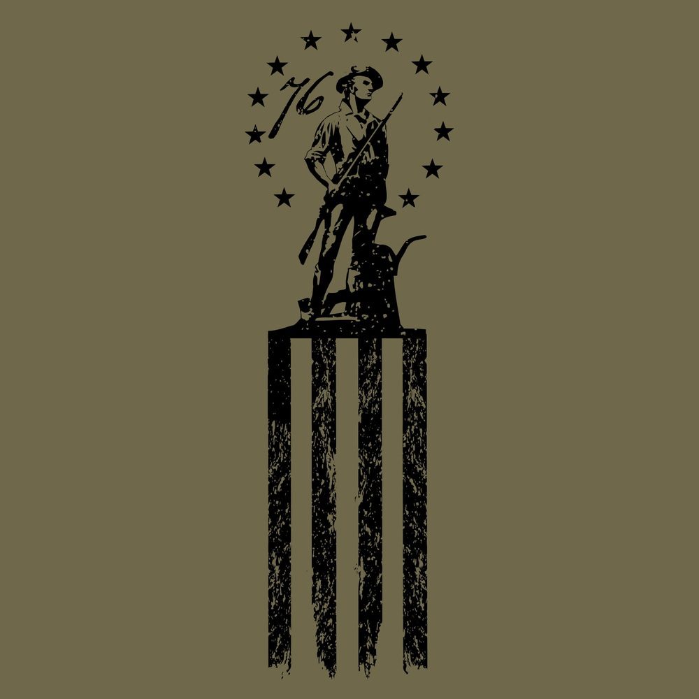 Grunt Style Minutemen T-Shirt - Military Green