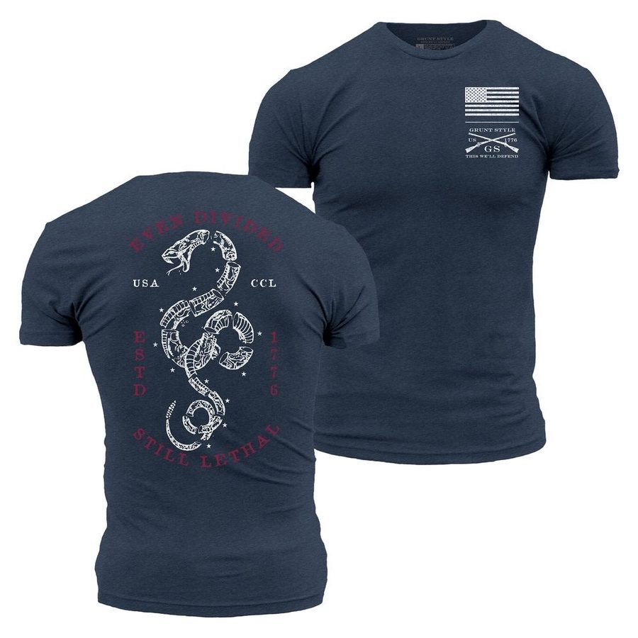 Grunt Style Even Divided T-Shirt - Midnight Navy