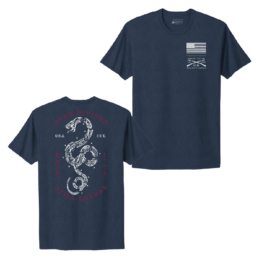 Grunt Style Women's Even Divided Boyfriend Fit T-Shirt - Midnight Navy