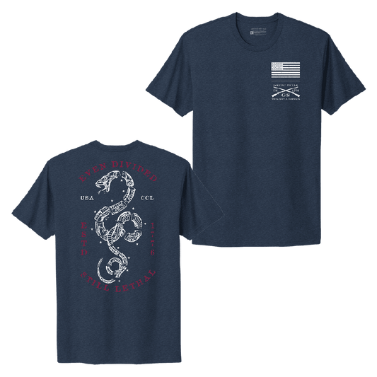 Grunt Style Women's Even Divided Boyfriend Fit T-Shirt - Midnight Navy