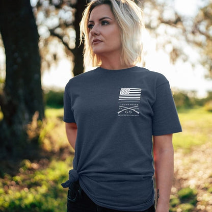 Grunt Style Women's Even Divided Boyfriend Fit T-Shirt - Midnight Navy