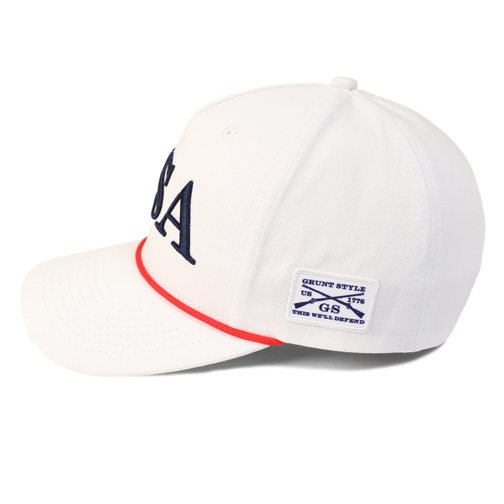 Grunt Style USA Rope Hat - White