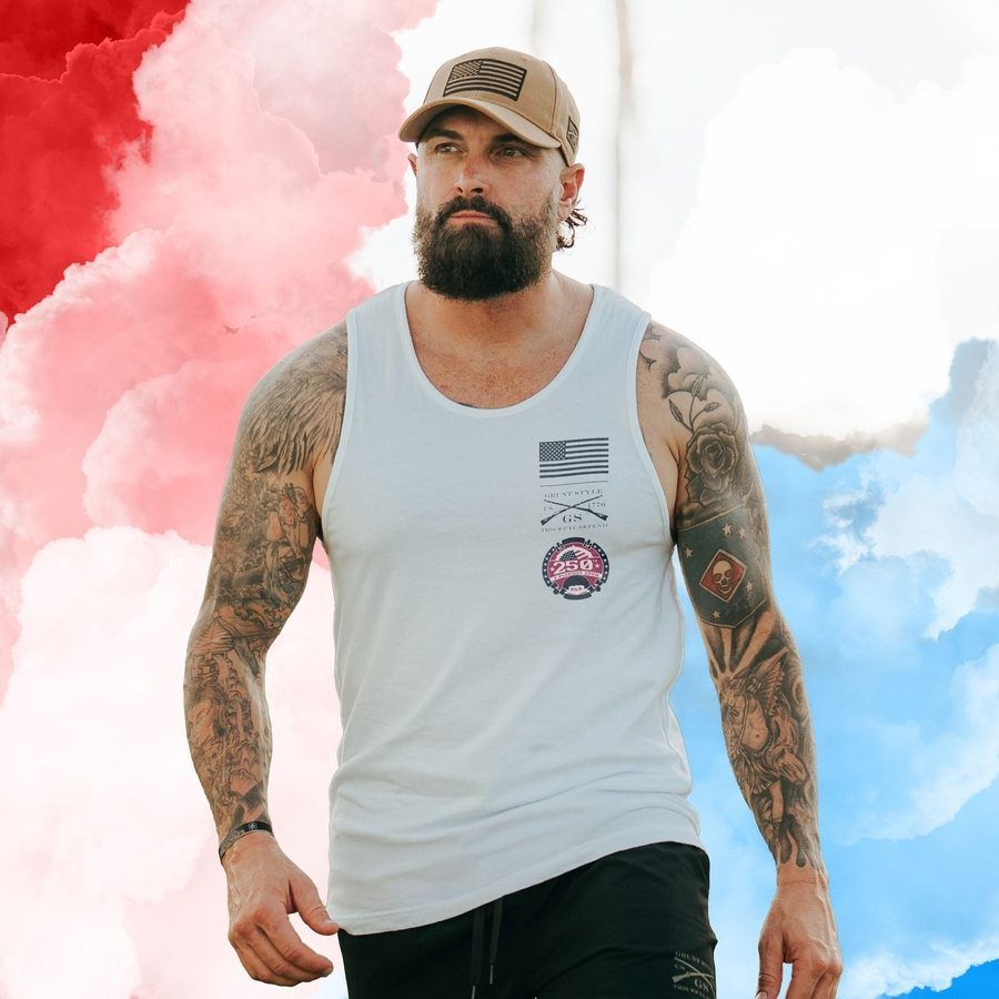 Grunt Style 250th Commemorative Tank - White
