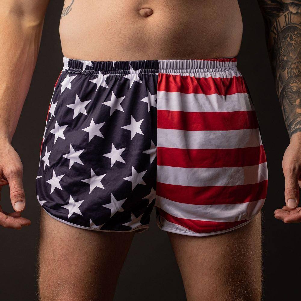 Grunt Style American Flag Men's Shorts | USA Flag Ranger Panties