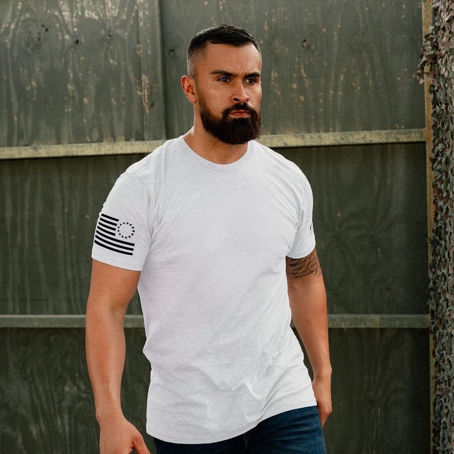 Grunt Style Betsy Ross Basic T-Shirt - White