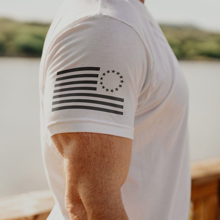 Grunt Style Betsy Ross Basic T-Shirt - White
