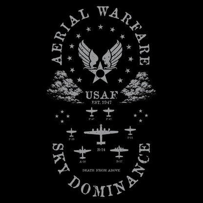 Grunt Style USAF™ - Aerial Warfare T-Shirt - Black