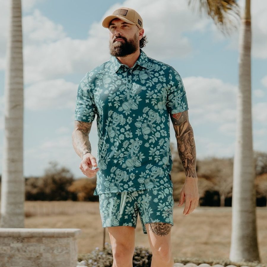 Grunt Style Grunt Short 5" Inseam - Tropical Death Harbor