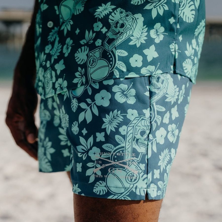 Grunt Style Grunt Short 5" Inseam - Tropical Death Harbor