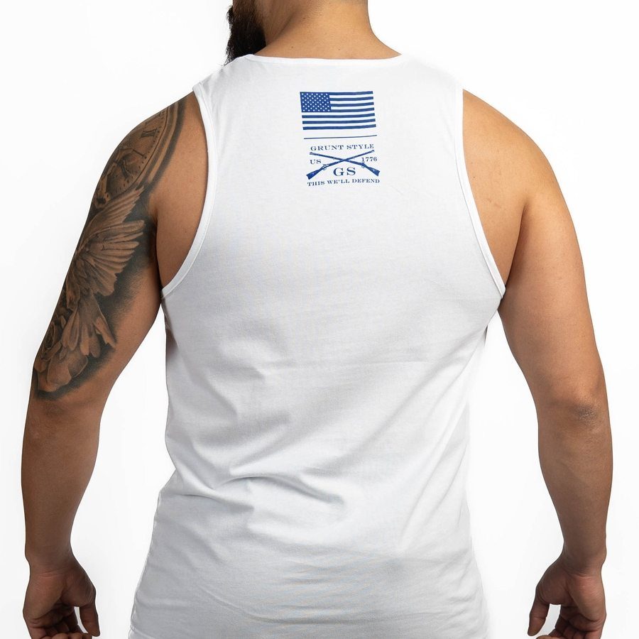 Grunt Style Men's Ammo Flag Tank - White