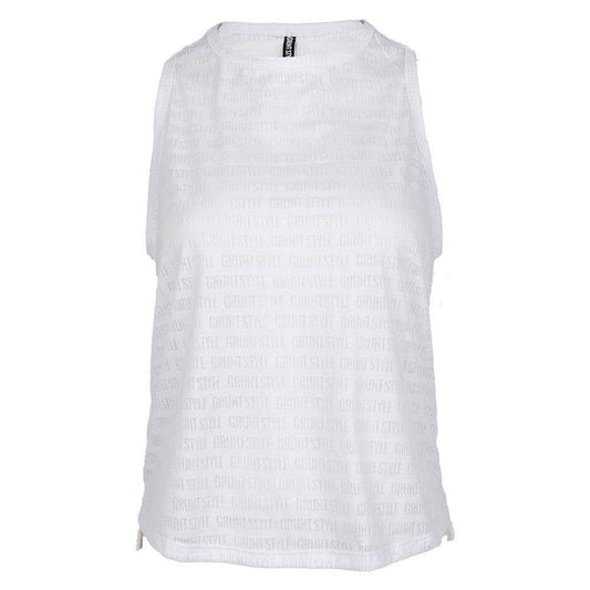 Grunt Style Women's Burn Out Gym Tank - White