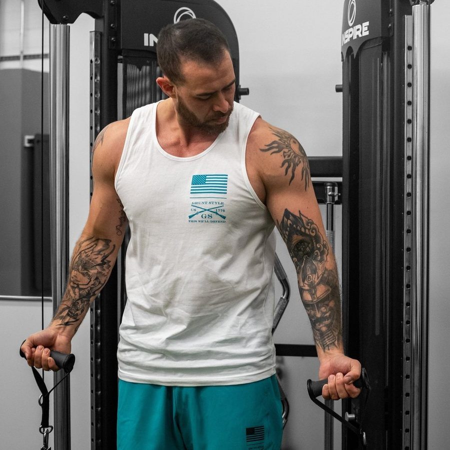 Grunt Style Tropical Death Aqua Tank - White