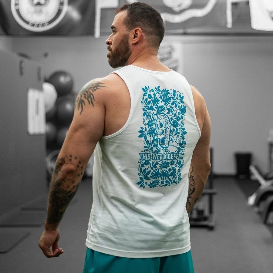 Grunt Style Tropical Death Aqua Tank - White