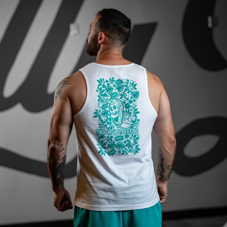 Grunt Style Tropical Death Aqua Tank - White