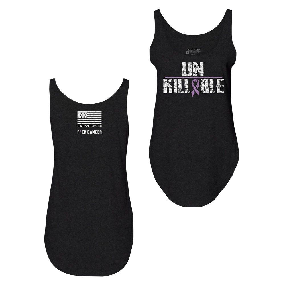 Grunt Style Women's Unkillable Flowy Tank - Black