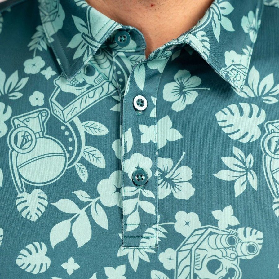 Grunt Style Men's Polo - Tropical Death Harbor