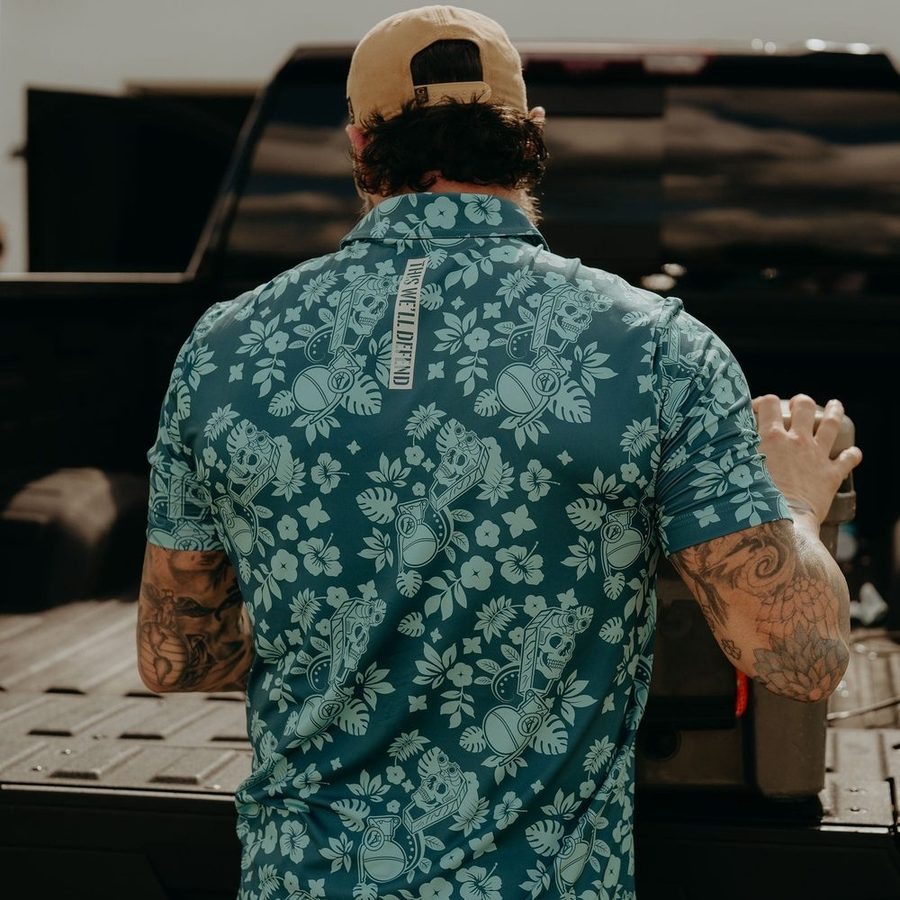 Grunt Style Men's Polo - Tropical Death Harbor