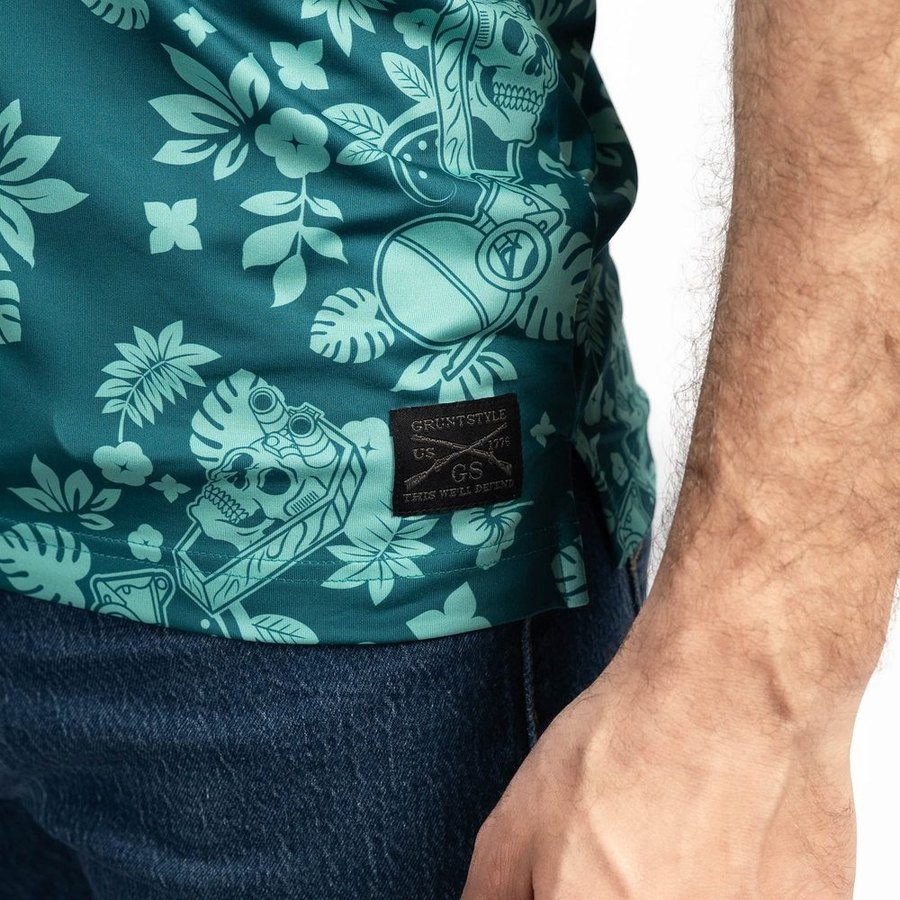 Grunt Style Men's Polo - Tropical Death Harbor