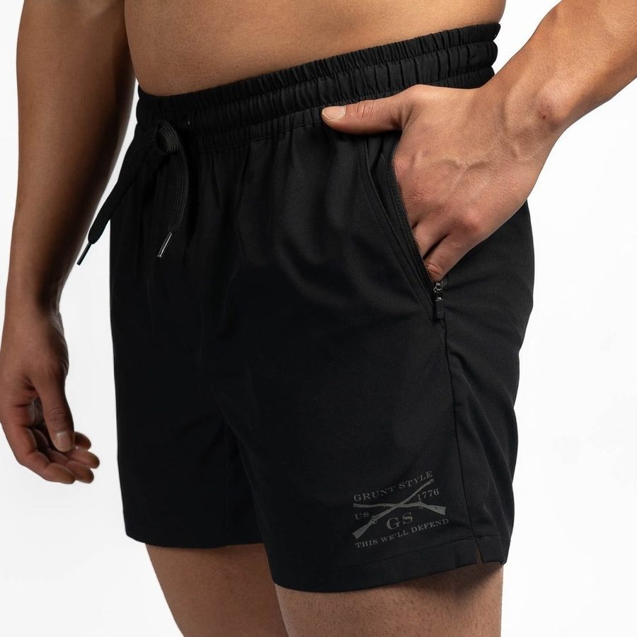 Grunt Style Grunt Short 5" Inseam - Black