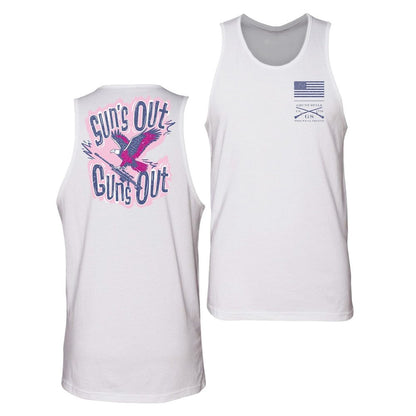 Grunt Style Men's Sun Out, Guns Out Tank - White