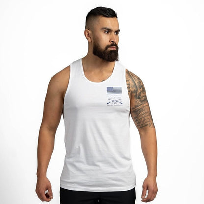 Grunt Style Men's Sun Out, Guns Out Tank - White