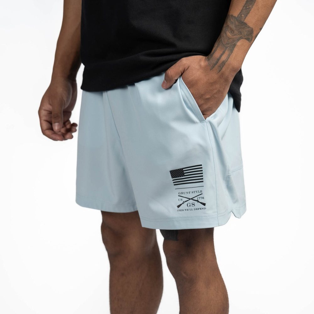Grunt Style Men's Training Short - Sky Blue