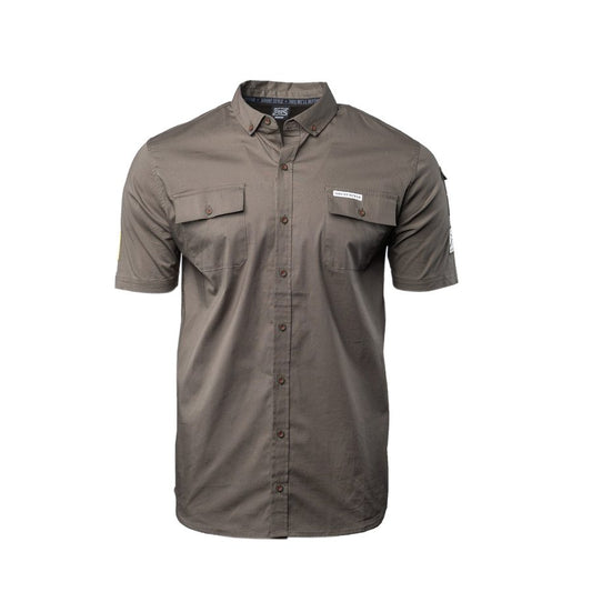Grunt Style Men's Garage Button Down - Military Green