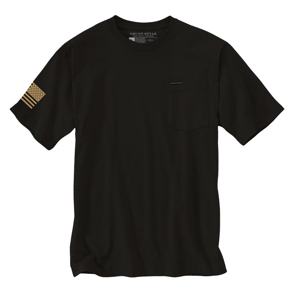 Grunt Style Basic Heavyweight Pocket T-Shirt - Black