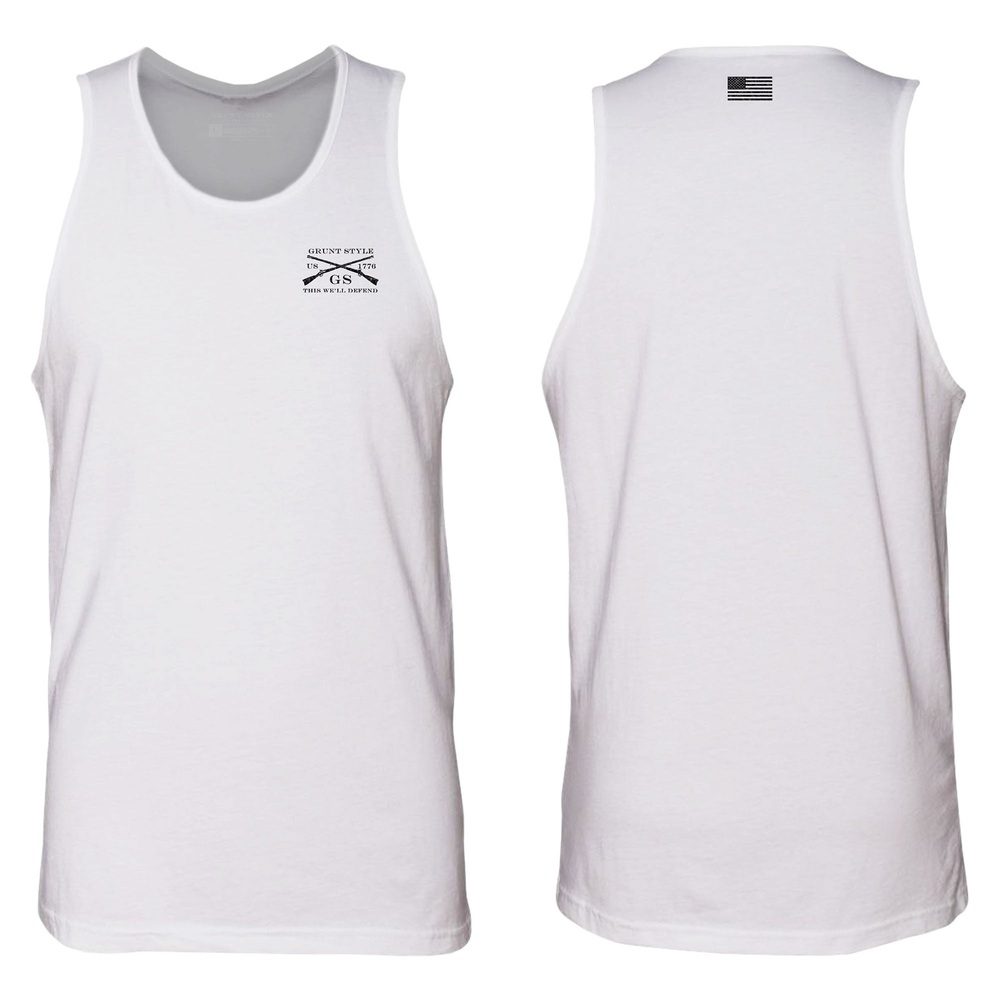Grunt Style Basic Men's Tank - White