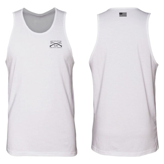 Grunt Style Basic Men's Tank - White