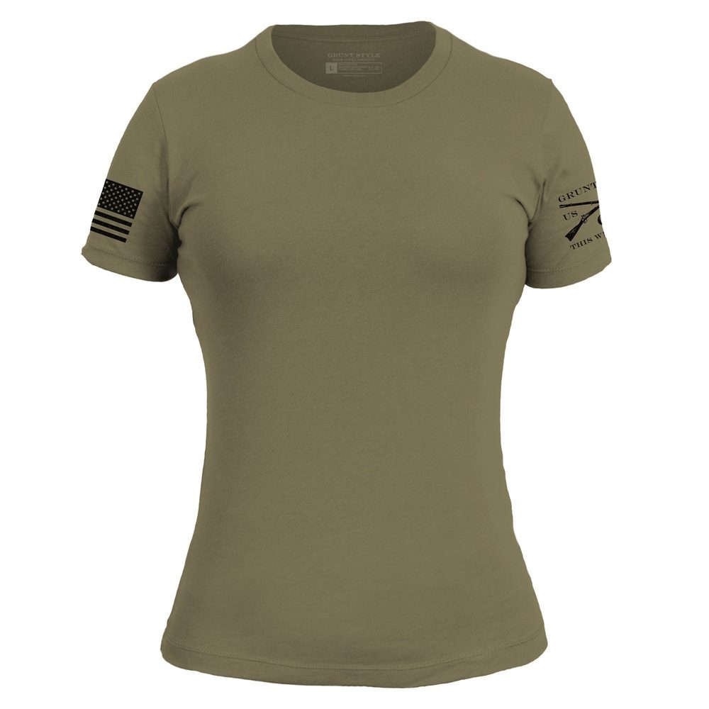 Grunt Style Basic T-Shirt Women's Slim Fit - Military Green