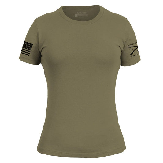Grunt Style Basic T-Shirt Women's Slim Fit - Military Green