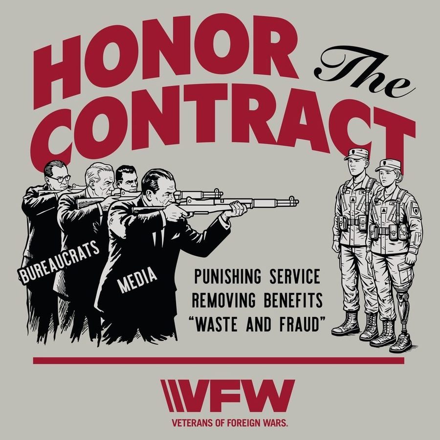 Grunt Style VFW - Honor The Contract 2.0 T-Shirt - Sand