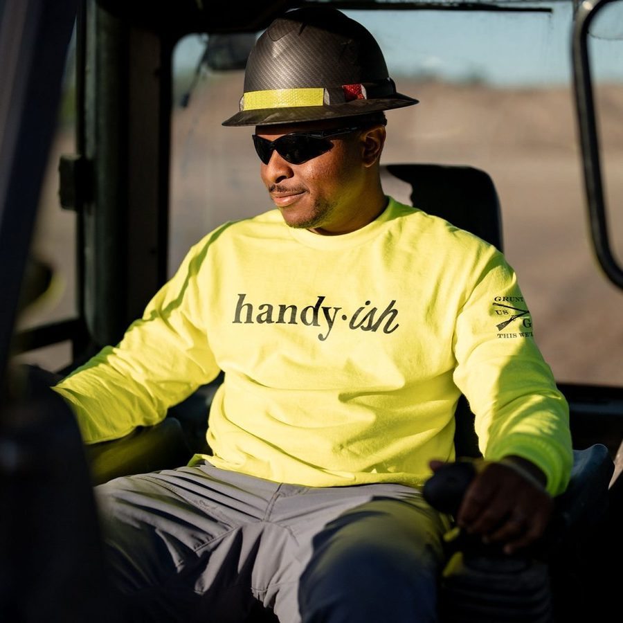 Grunt Style Handy Long Sleeve - Safety Green