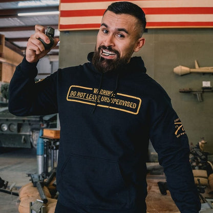 Grunt Style Needs Supervision Hoodie - Black
