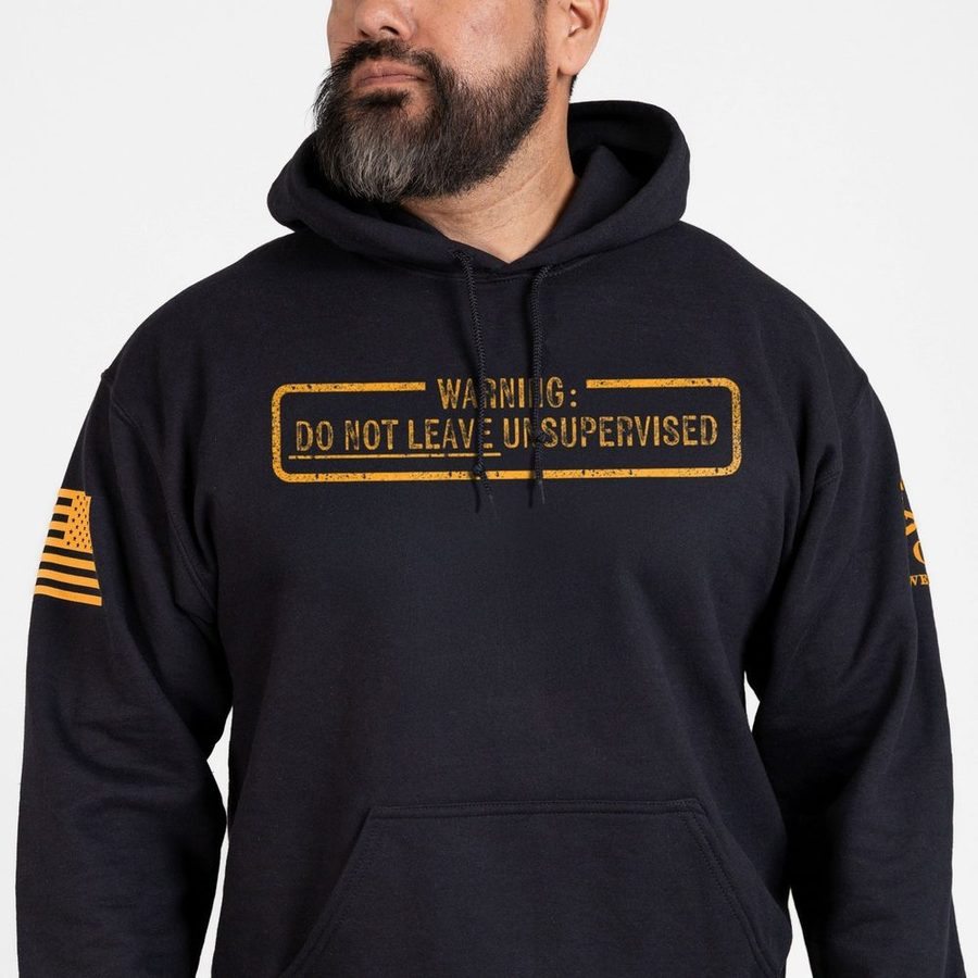 Grunt Style Needs Supervision Hoodie - Black