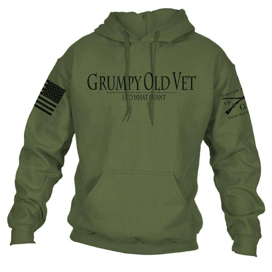 Grunt Style Veteran Clothing - Grumpy Old Veteran Hoodie