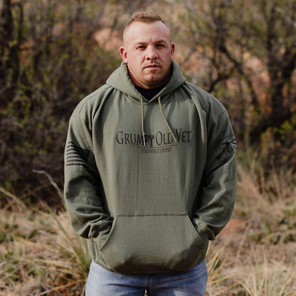 Grunt Style Veteran Clothing - Grumpy Old Veteran Hoodie