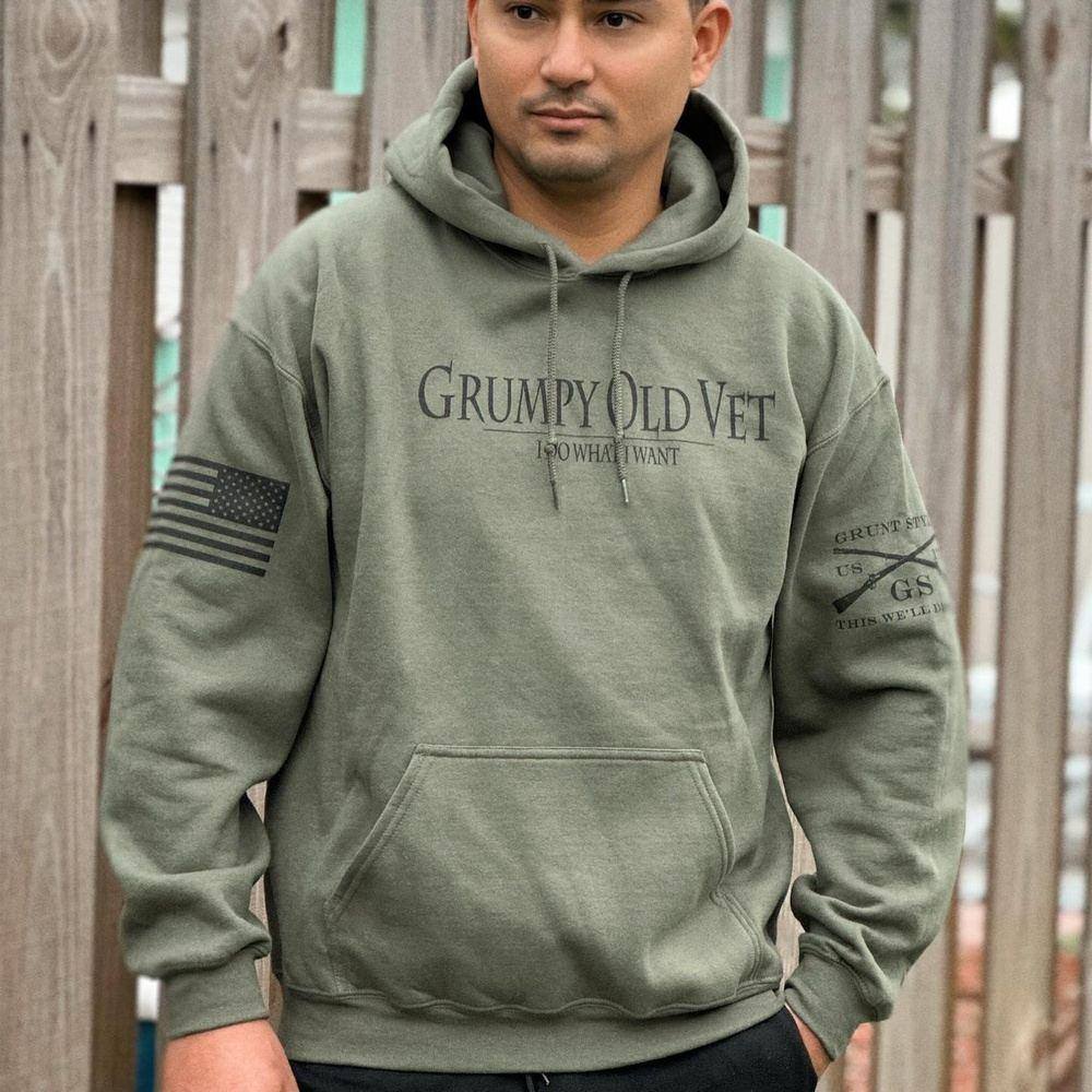 Grunt Style Veteran Clothing - Grumpy Old Veteran Hoodie