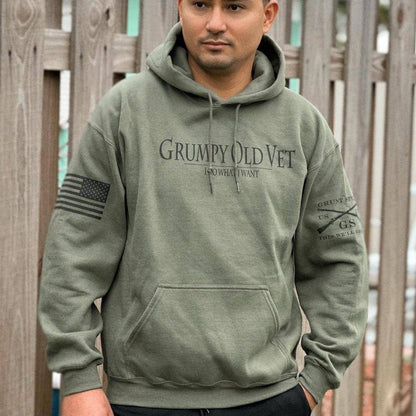 Grunt Style Veteran Clothing - Grumpy Old Veteran Hoodie