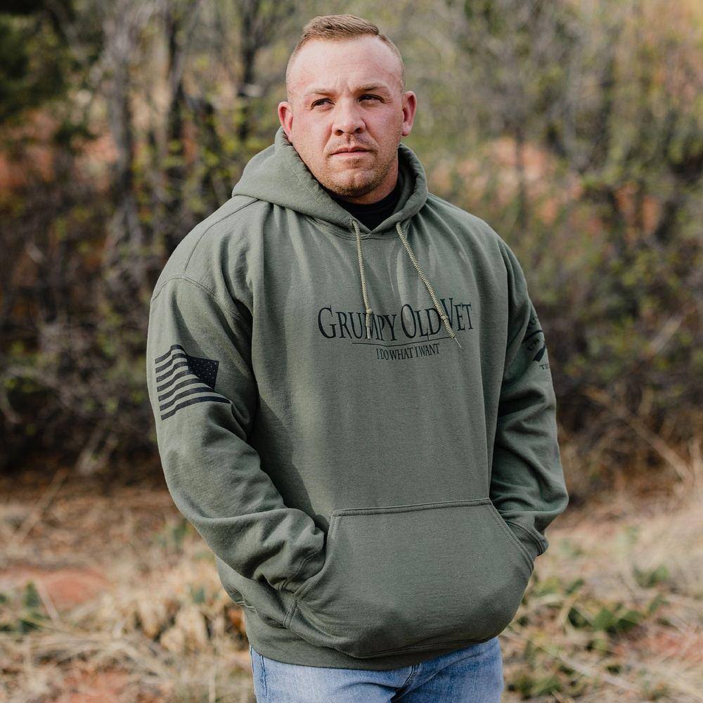 Grunt Style Veteran Clothing - Grumpy Old Veteran Hoodie