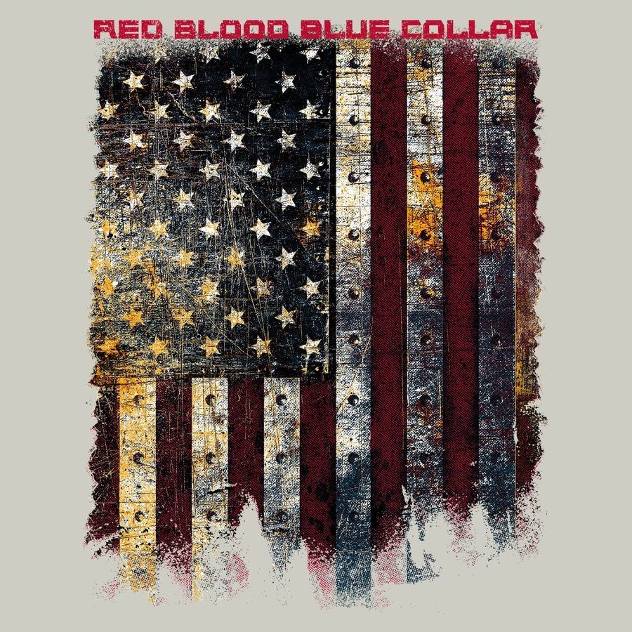 Grunt Style Red Blood Blue Collar™ Long Sleeve - Sand
