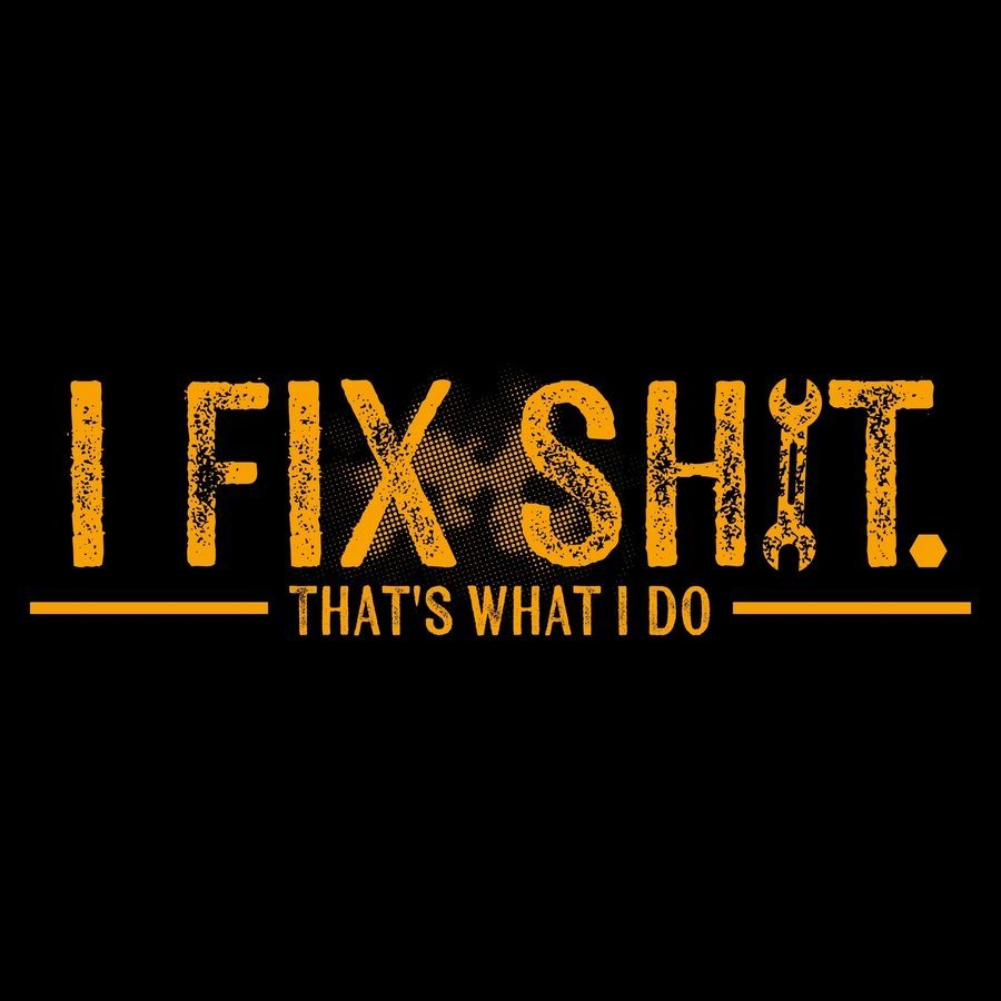 Grunt Style I Fix Sh*t Hoodie - Black